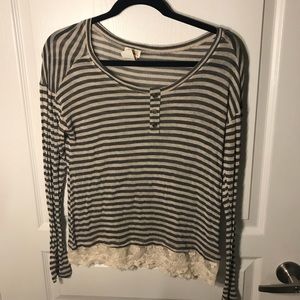 Pretty striped mesh top from Nordstrom B.P.